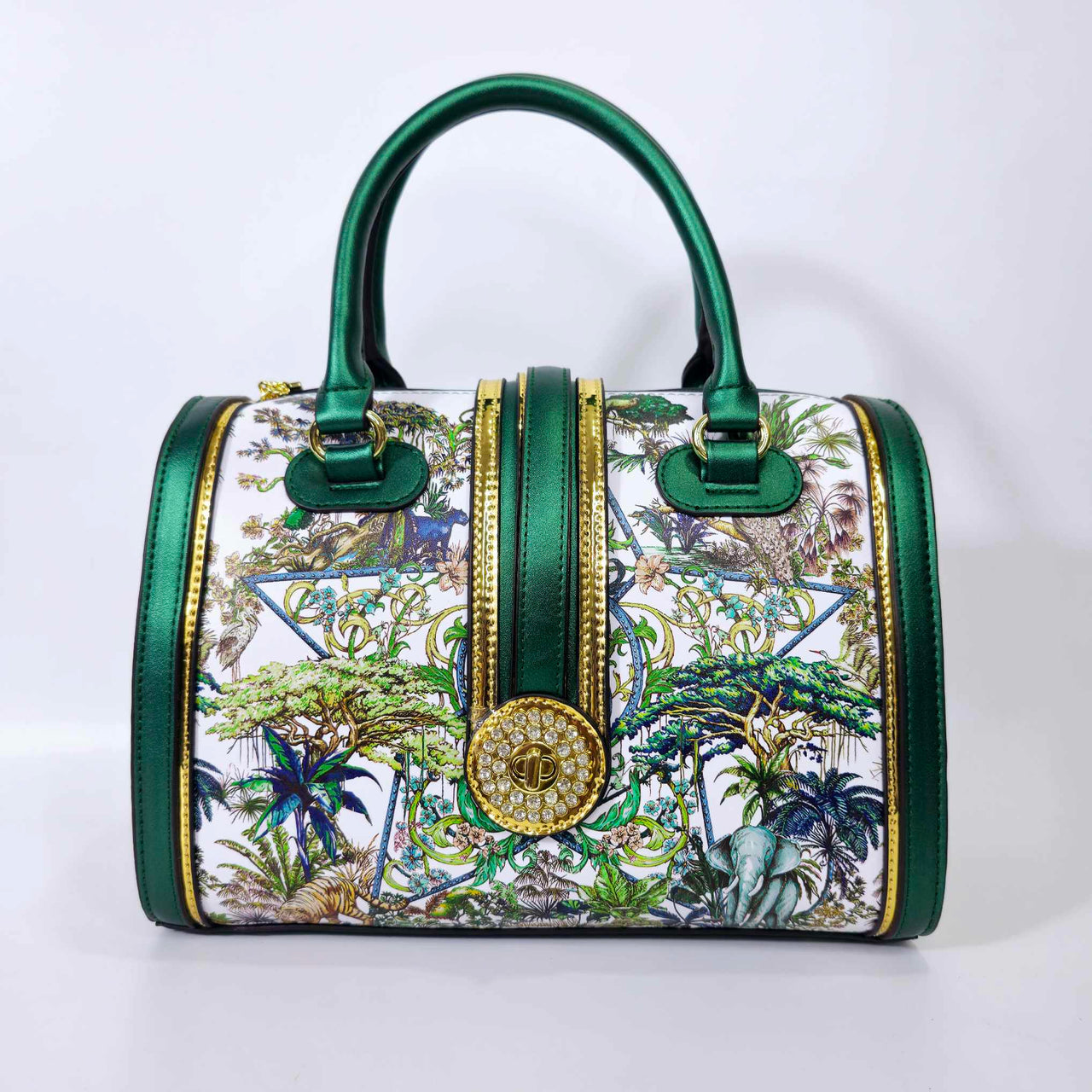 Personalized Gift Handbag with Custom Name | Cindy Green Forest
