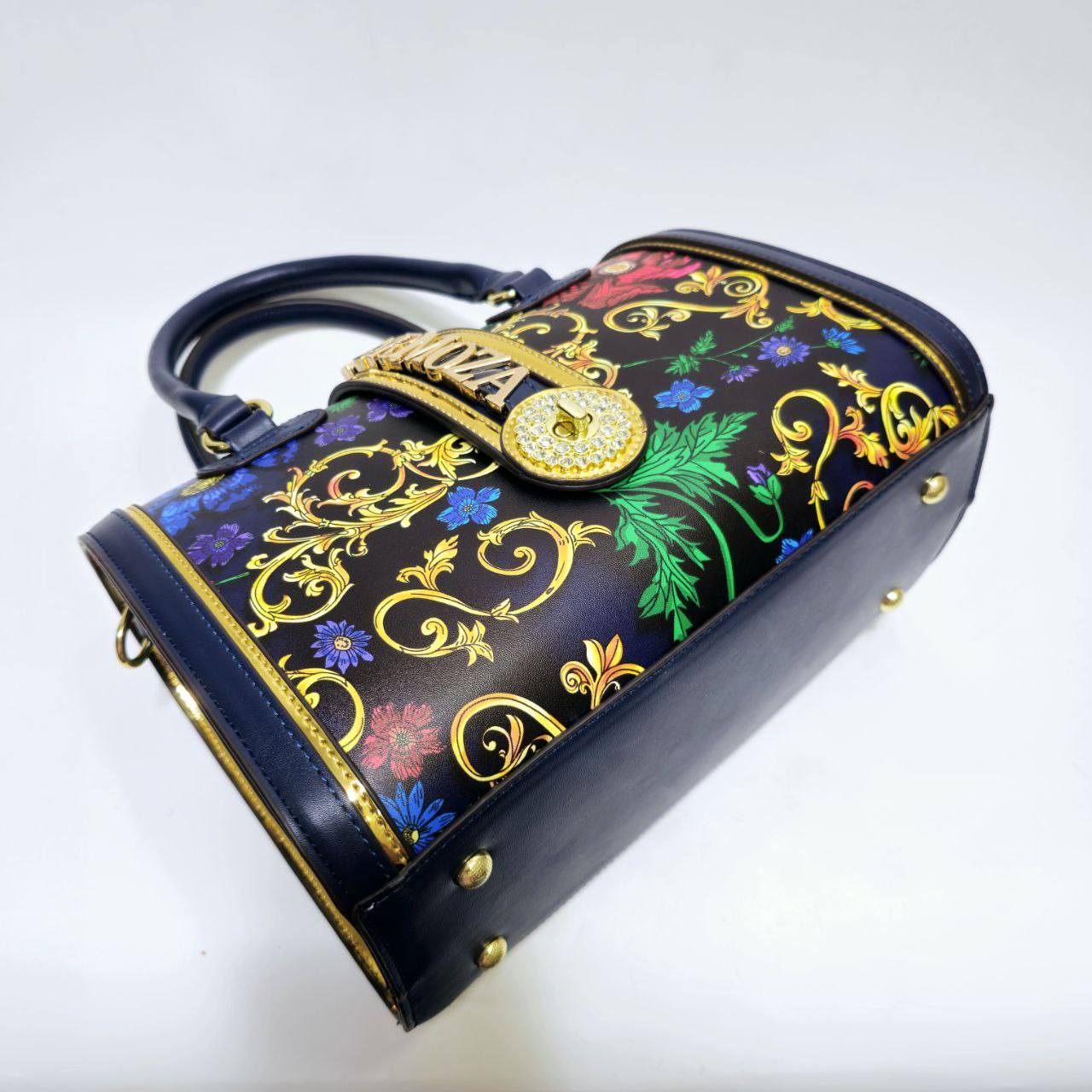 Personalized Gift Handbag with Custom Name | Cindy Floral Vine