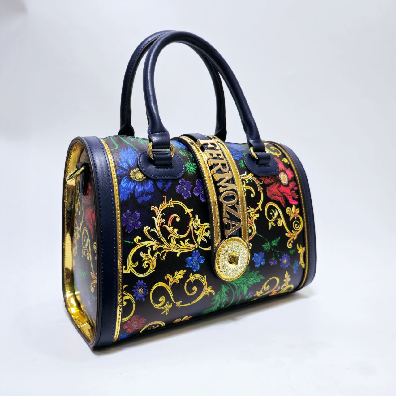 Personalized Gift Handbag with Custom Name | Cindy Floral Vine
